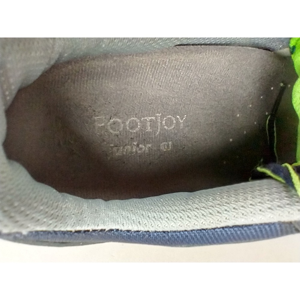 FootJoy Freestyle Golf Shoes Mens 5 Navy‎ Blue Electric Green Cleated 45098 - Picture 9 of 14